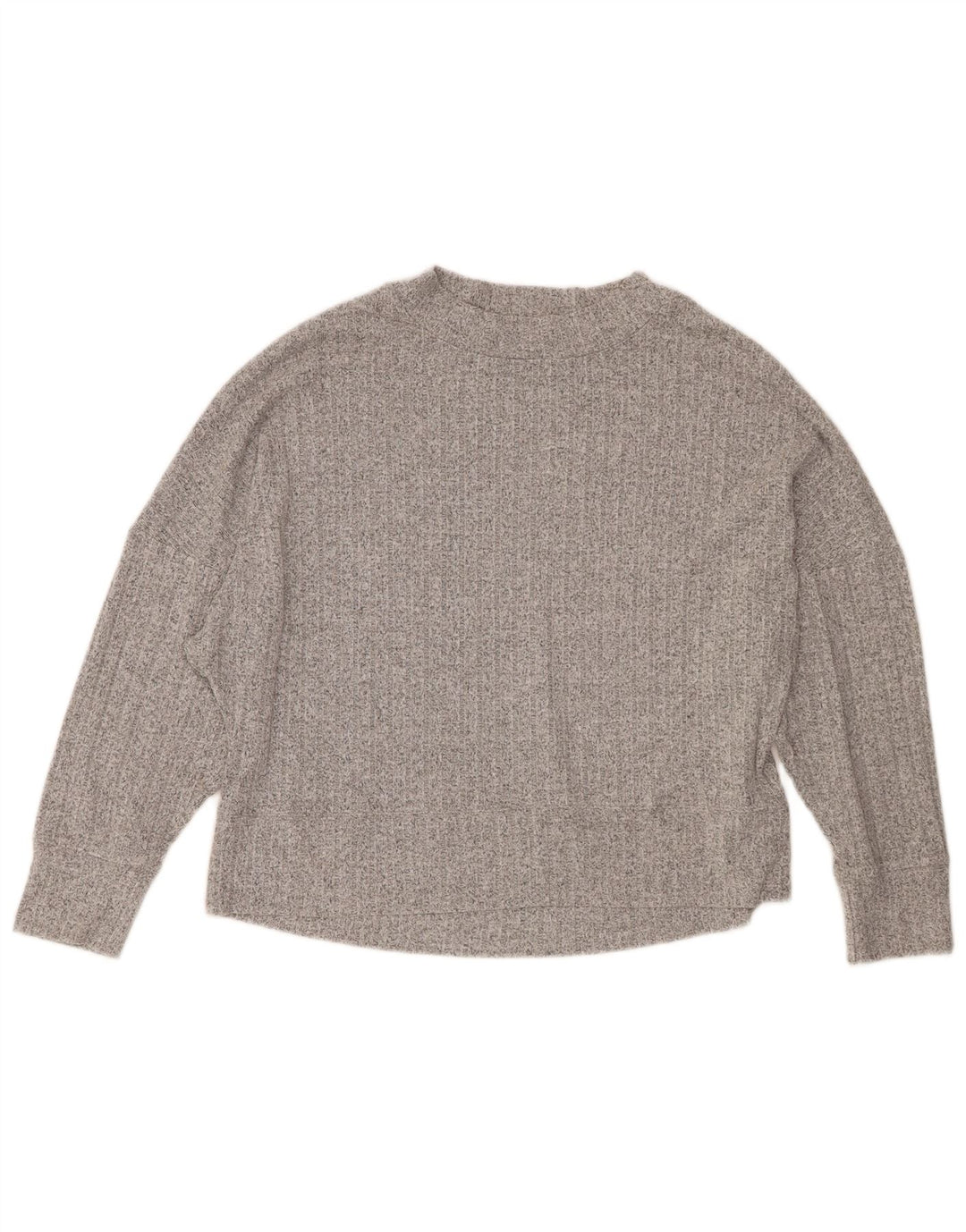 Marks & Spencer Womens Crew Neck Jumper Sweater UK 10 Small Grey Flecked