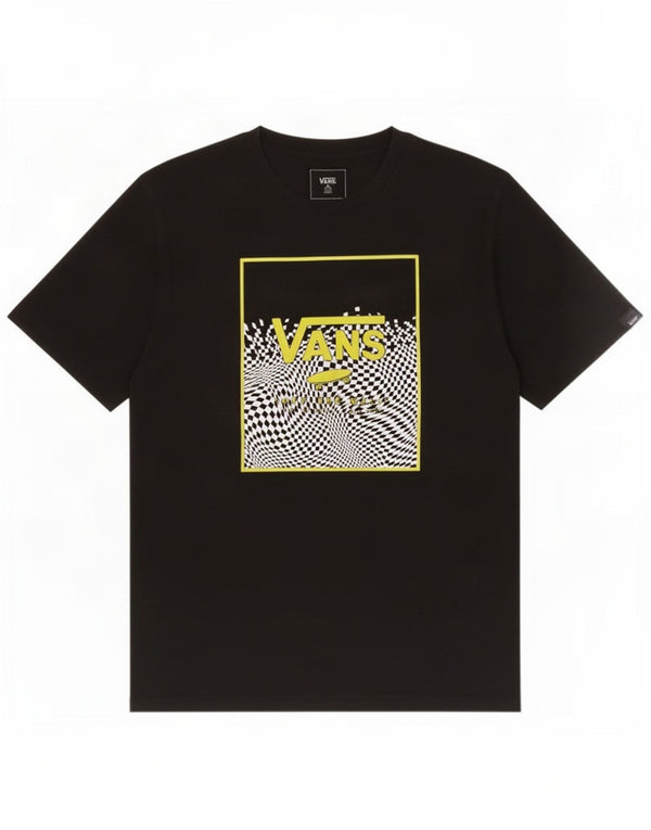 Vans Boys Classic Fit Graphic T-Shirt Top 14-15 Years XL Black Cotton