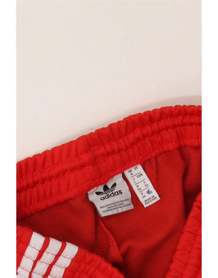 Pantaloni della tuta da donna Adidas UK 8 Small Rossi