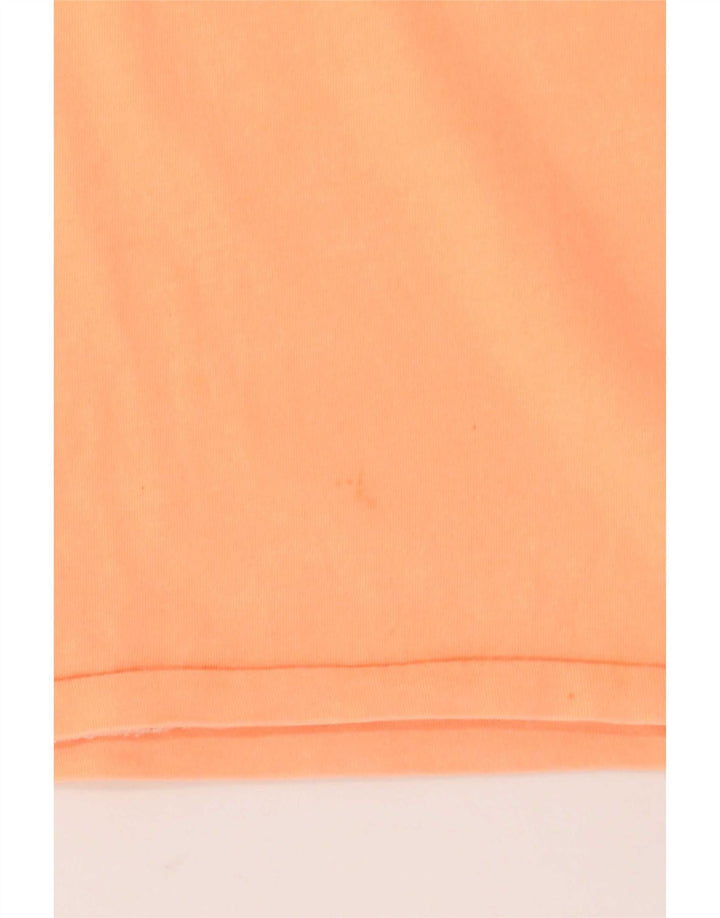 Sundek Mens Graphic T-Shirt Top Large Orange Cotton