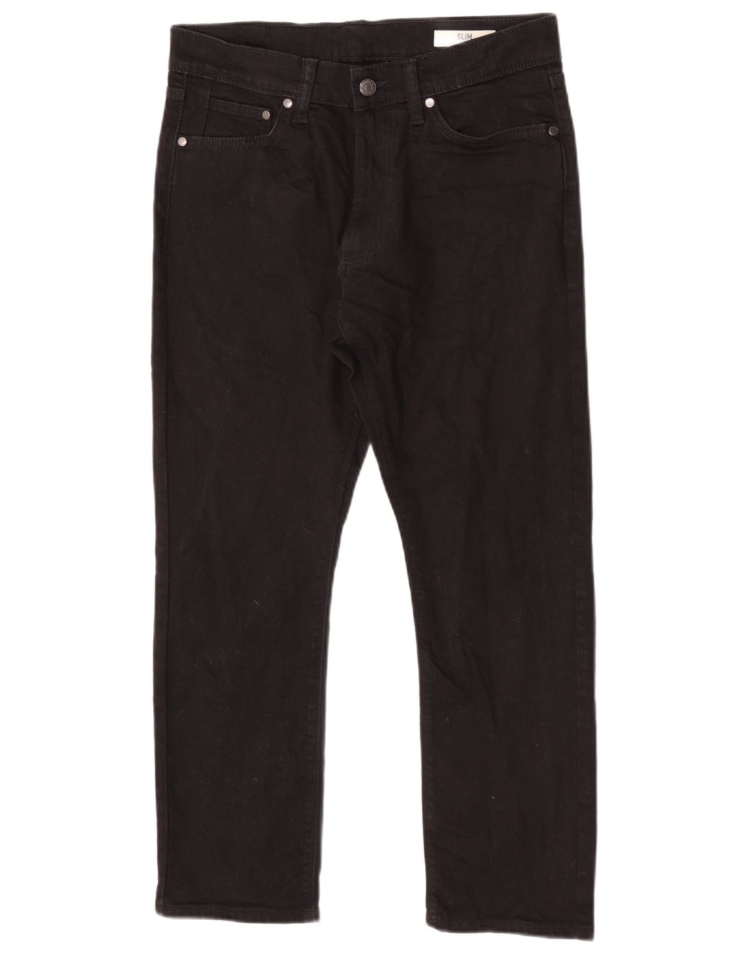 Marks & Spencer Mens Slim Jeans W30 L27 Black Cotton