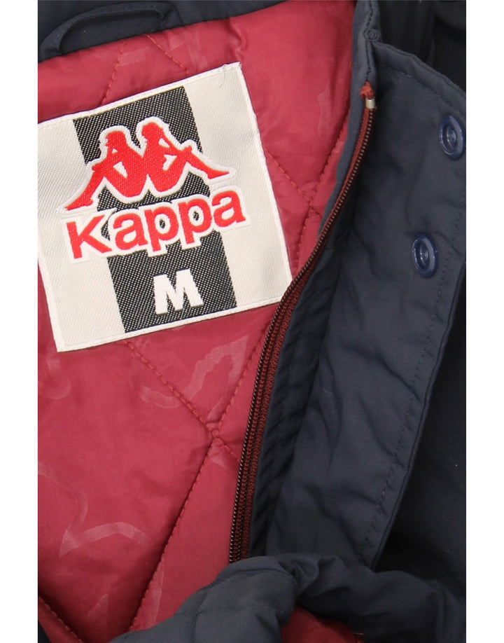 KAPPA Mens Padded Jacket UK 38 Medium Navy Blue Polyamide Vintage Kappa and Second-Hand Kappa from Messina Hembry 