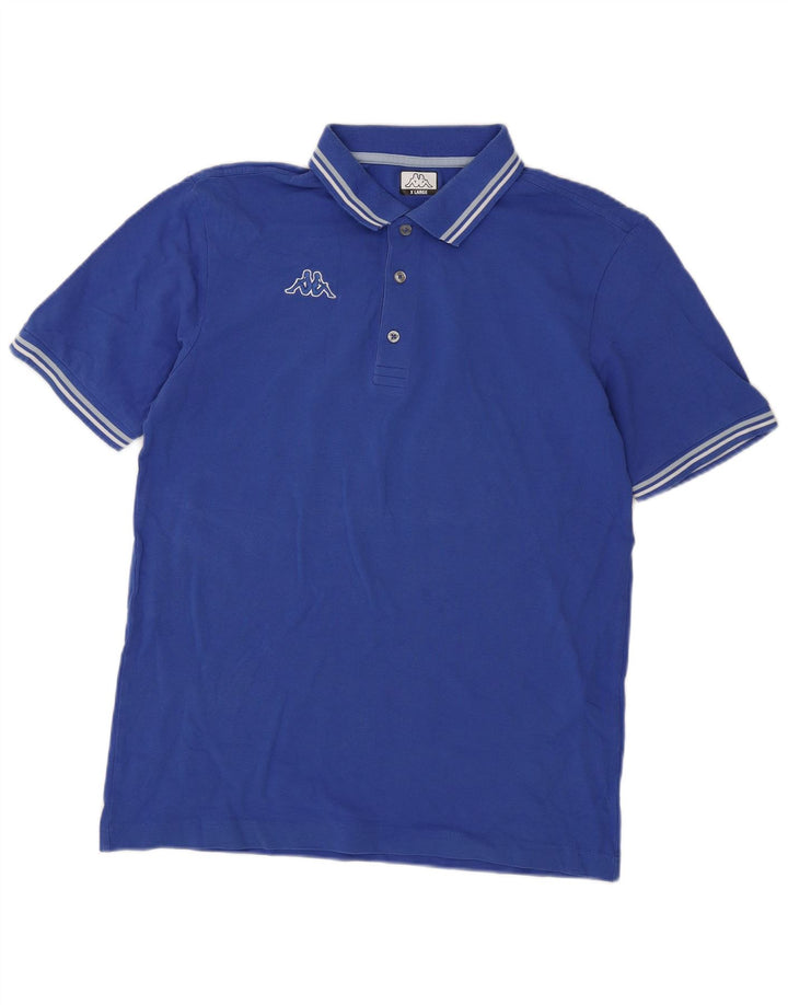 Kappa Mens Polo Shirt XL Blue Cotton