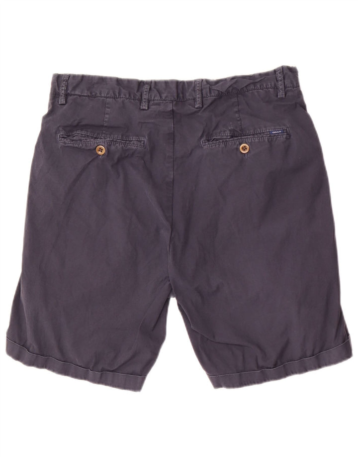 Gant Mens Chino Shorts W32 Medium Navy Blue Cotton