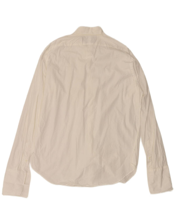 Polo Ralph Lauren Mens Classic Fit Camisa Formal XL Algodão Branco