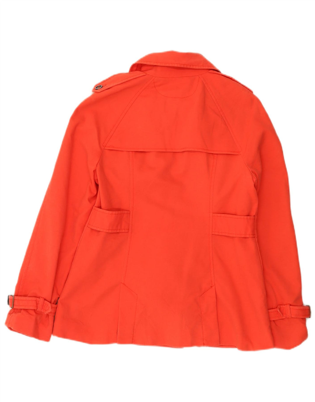 Trench corto da donna Zara UK 12 cotone arancione medio
