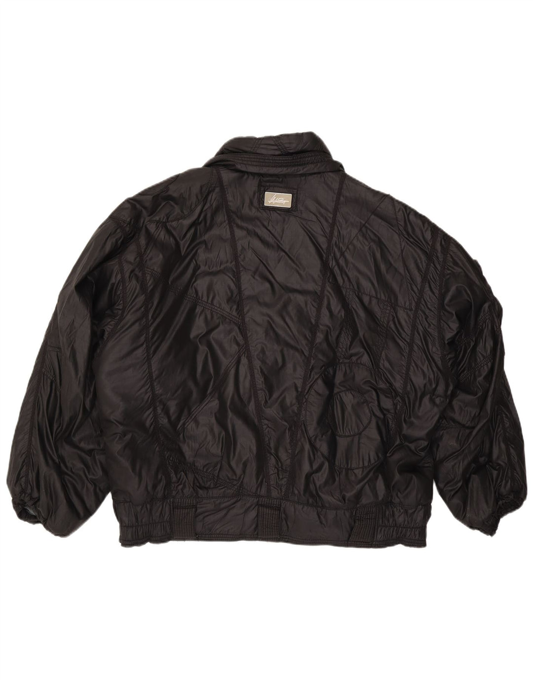 Chaqueta Bomber Vintage Mujer IT 52 XL Poliamida Negra