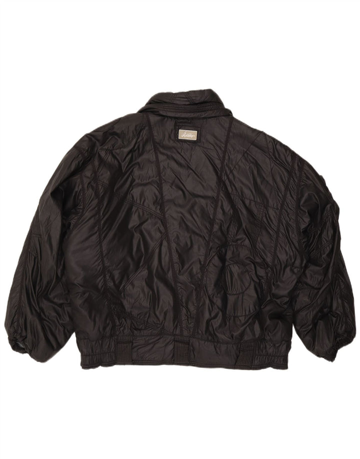 Chaqueta Bomber Vintage Mujer IT 52 XL Poliamida Negra
