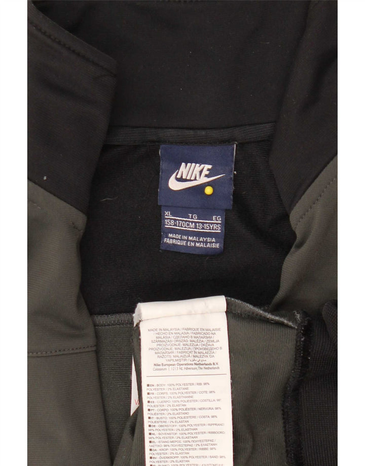 Veste de survêtement Nike pour garçon 13-14 ans XL Gris Colorblock Polyester