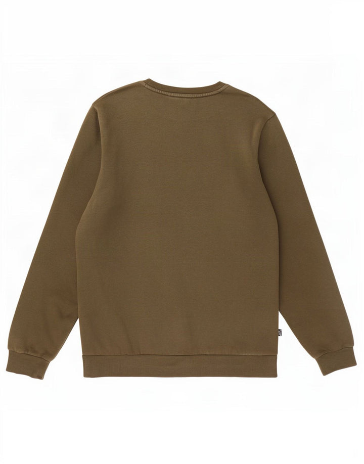 Puma Herre Grafisk Sweatshirt Jumper Medium Khaki Bomuld