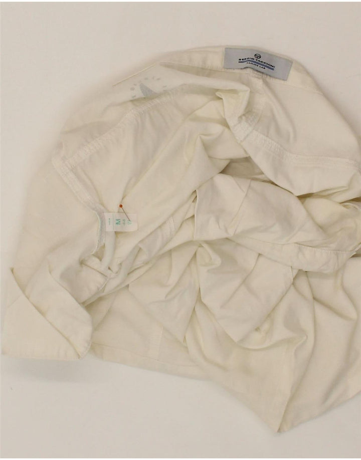 SERGIO TACCHINI Womens Bermuda Shorts Medium W30 White Vintage Sergio Tacchini and Second-Hand Sergio Tacchini from Messina Hembry 
