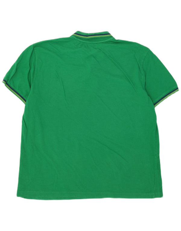 Kappa Polo Homme 3XL Vert Rayé
