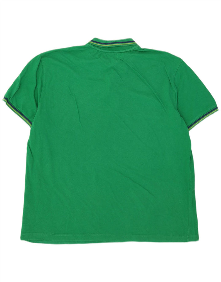 Kappa Mens Polo Shirt 3XL Green Striped