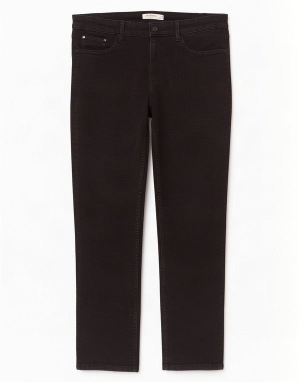 Marks & Spencer Womens The Sienna Straight Jeans UK 14 Large W32 L28 Black