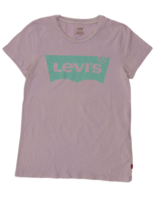 Tricou grafic Levi's pentru femei Top UK 6 XS Purple Bumbac