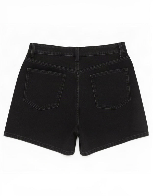 Pantaloncini di jeans da donna Zara EU 38 piccoli W28 cotone nero