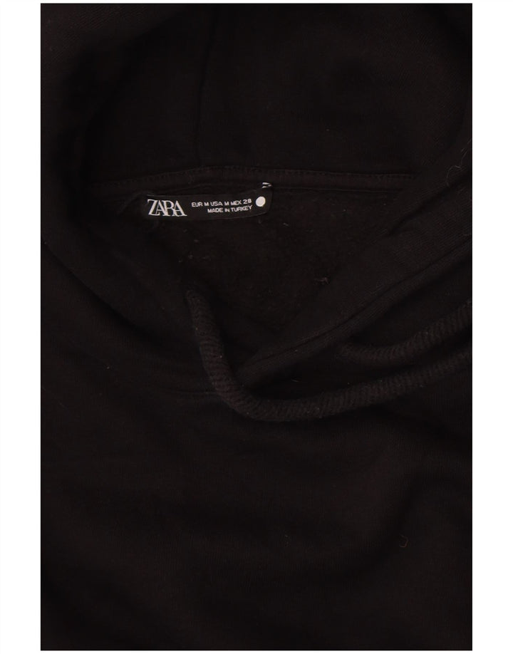 Zara Womens Oversized Hoodie Jumper UK 14 Medium Black