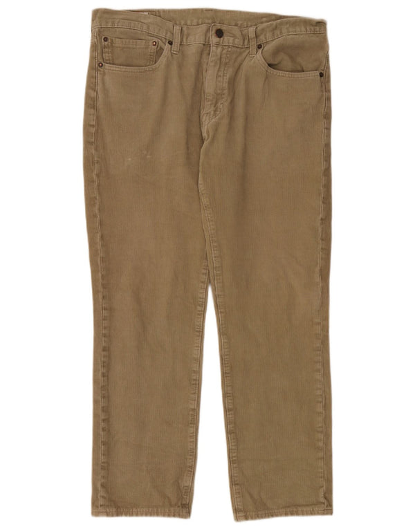 Levi's Mens 511 Slim Corduroy Trousers W36 L30 Khaki Cotton