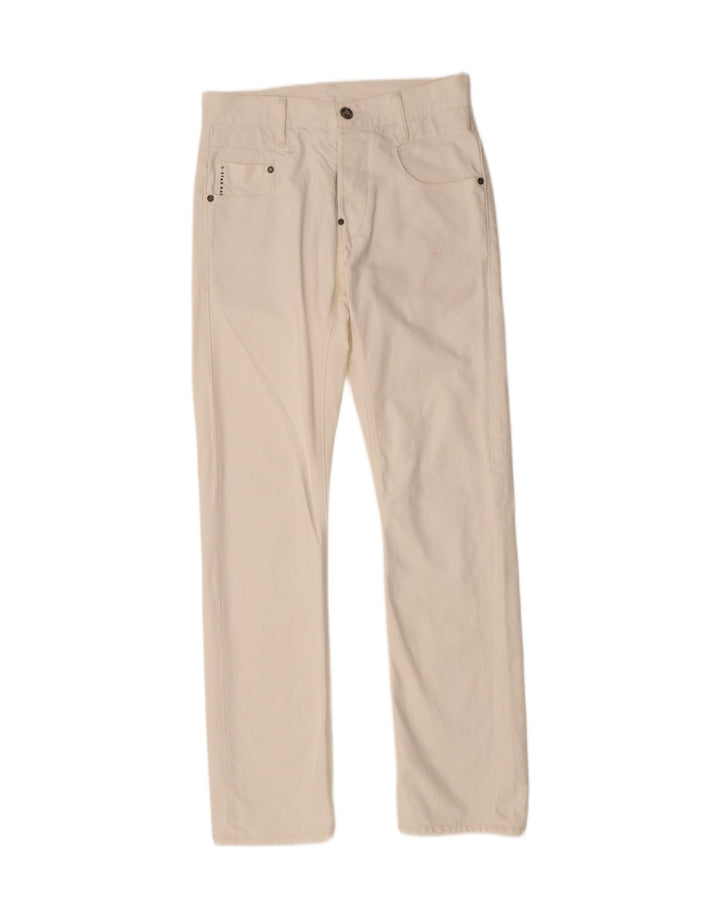 G-STAR Womens Slim Casual Trousers W29 L32 White Cotton Vintage G-Star and Second-Hand G-Star from Messina Hembry 