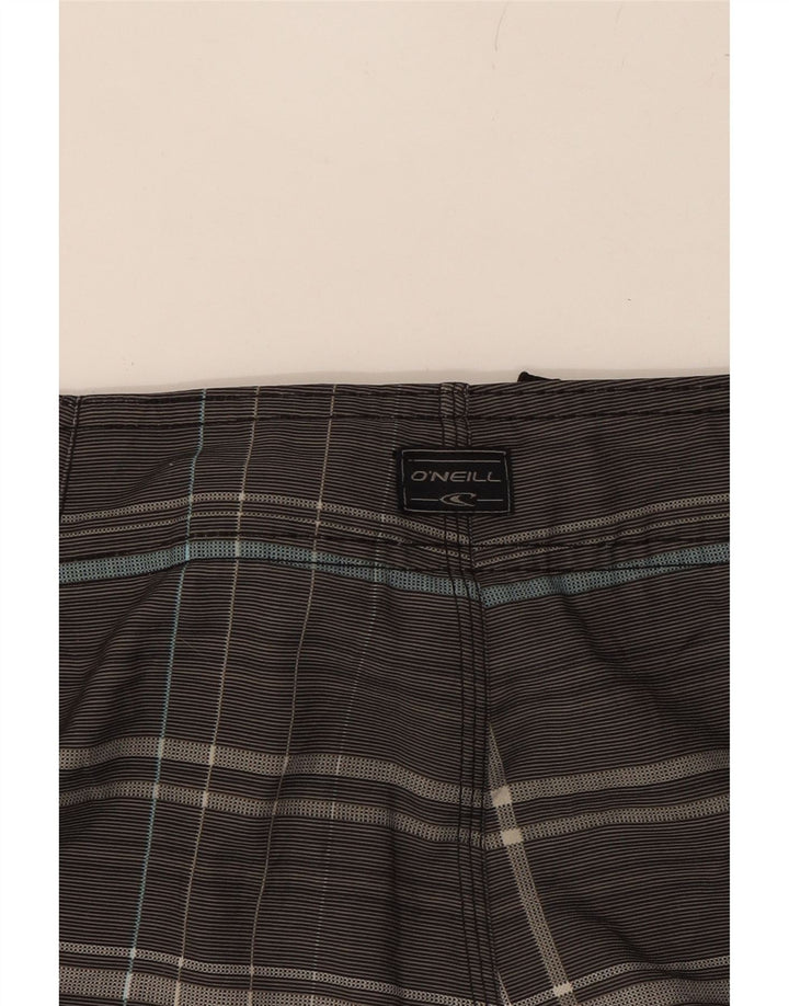 O'NEILL Mens Swimming Shorts Large  Grey Striped Vintage O'Neill and Second-Hand O'Neill from Messina Hembry 