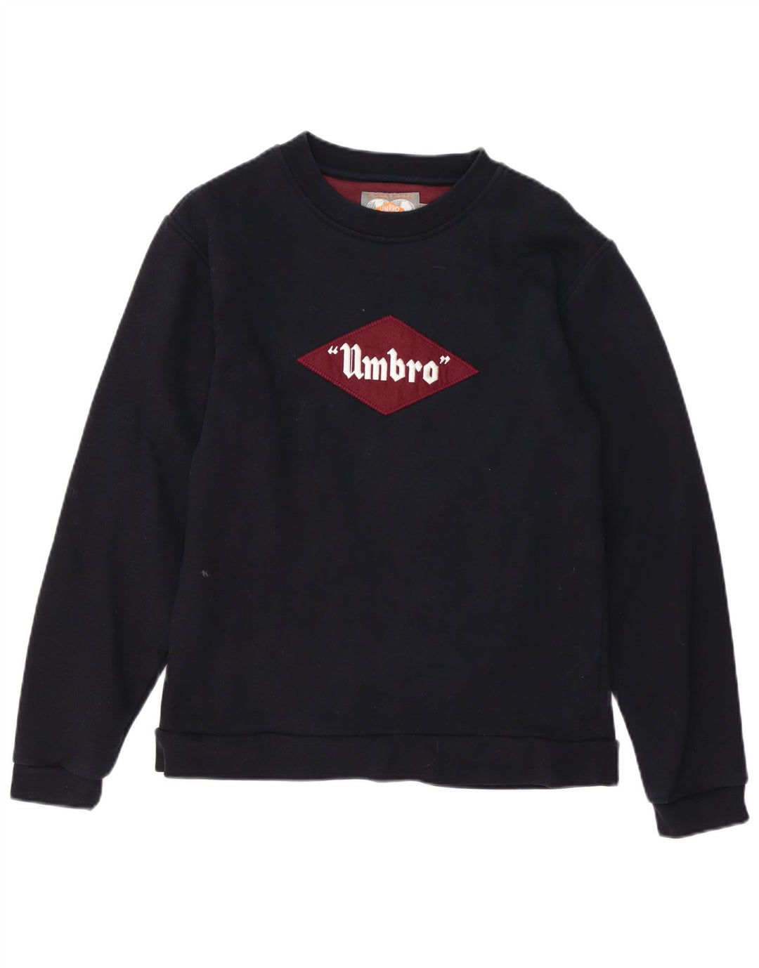 UMBRO Mens Graphic Sweatshirt Jumper Small Black Cotton