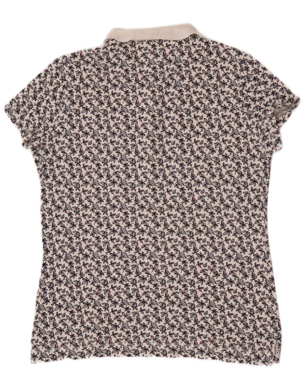Tommy Hilfiger Polo à manches courtes pour femme UK 20 2XL Blanc Floral
