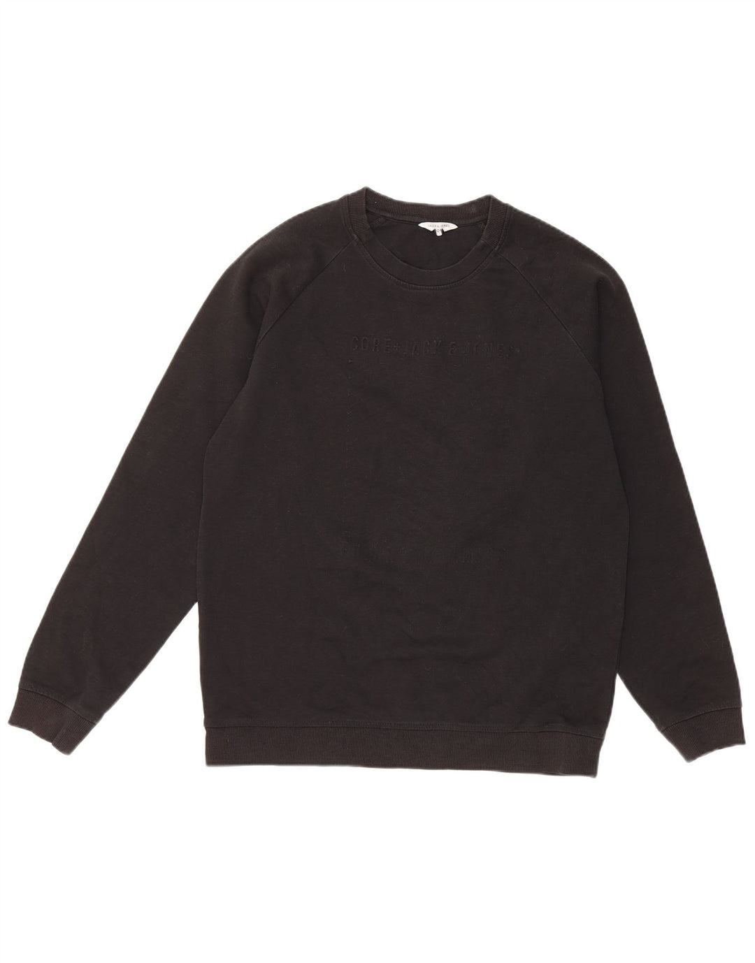 Jack & Jones Mens Sweatshirt Jumper Large Black Polyester