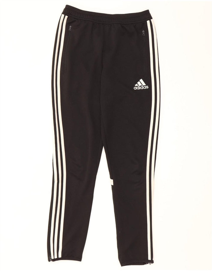 Adidas Boys Climacool Tracksuit Trousers 13-14 Years XL Black Polyester