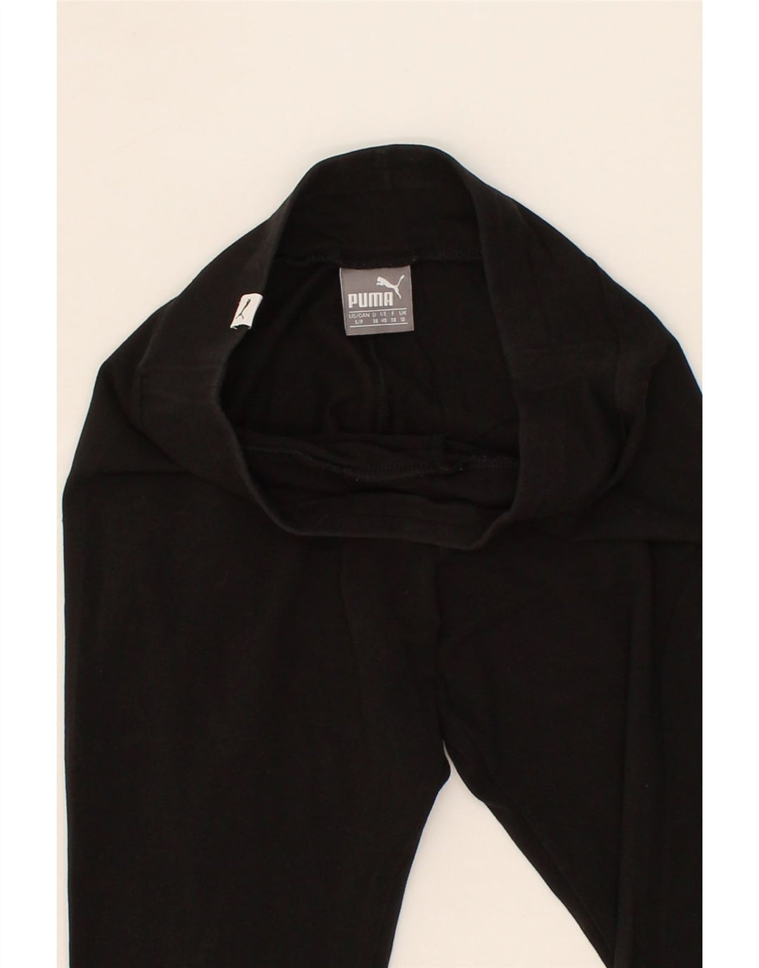 PUMA Womens Graphic Leggings UK 10 Small  Black Vintage Puma and Second-Hand Puma from Messina Hembry 