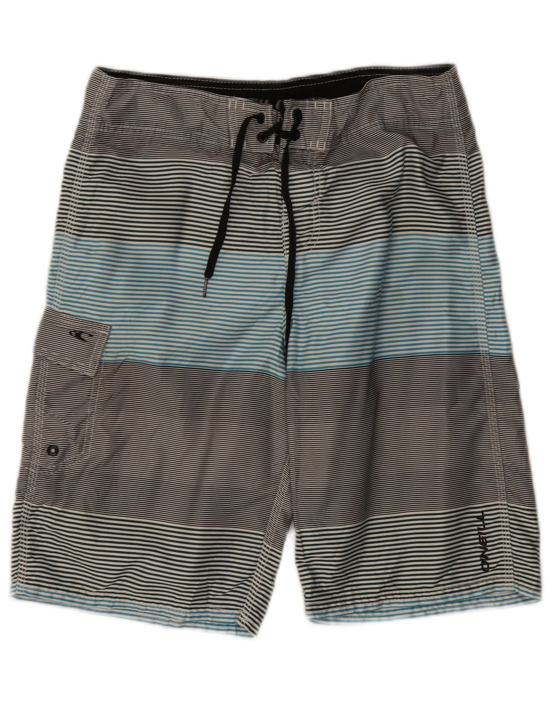 O'Neill Mens Swimming Shorts Small Multicoloured Striped Polyester