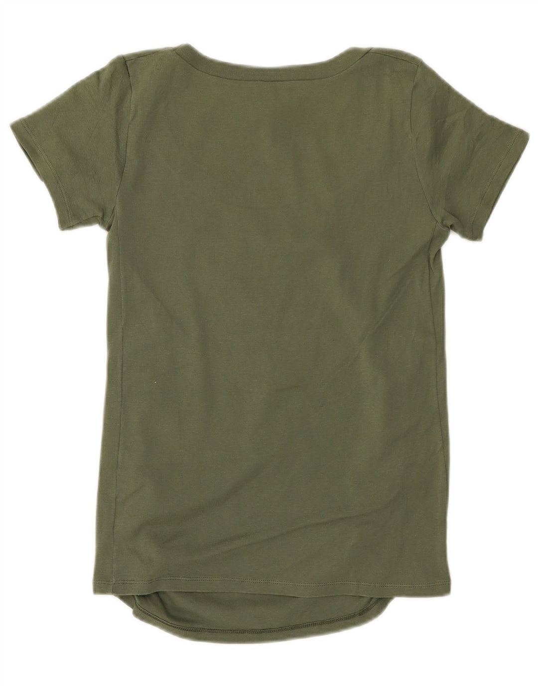 Benetton Womens T-Shirt Top UK 10 Small Khaki