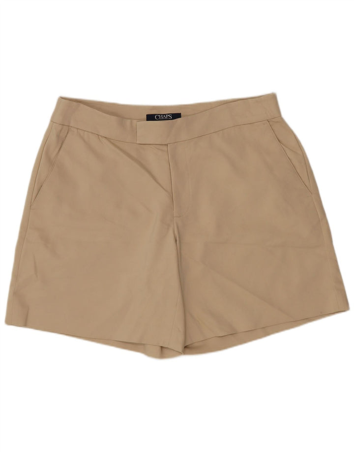 Chaps Damen Chino-Shorts US 8 Medium W32 Beige Baumwolle
