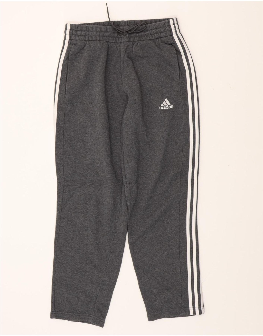 Мужские спортивные брюки ADIDAS, хлопок среднего серого цвета