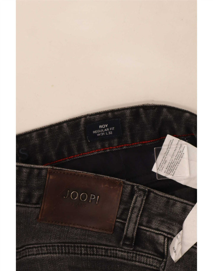 Joop Mens Roy Regular Fit Straight Jeans W31 L32 Grey Cotton