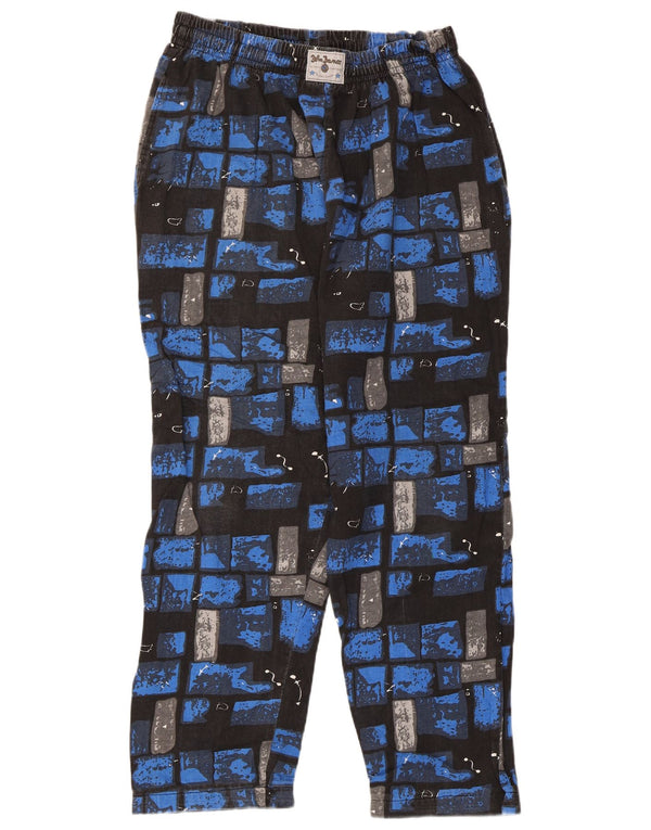 Męskie spodnie dresowe John Baner UK 44/46 XL, niebieska, patchworkowa bawełna