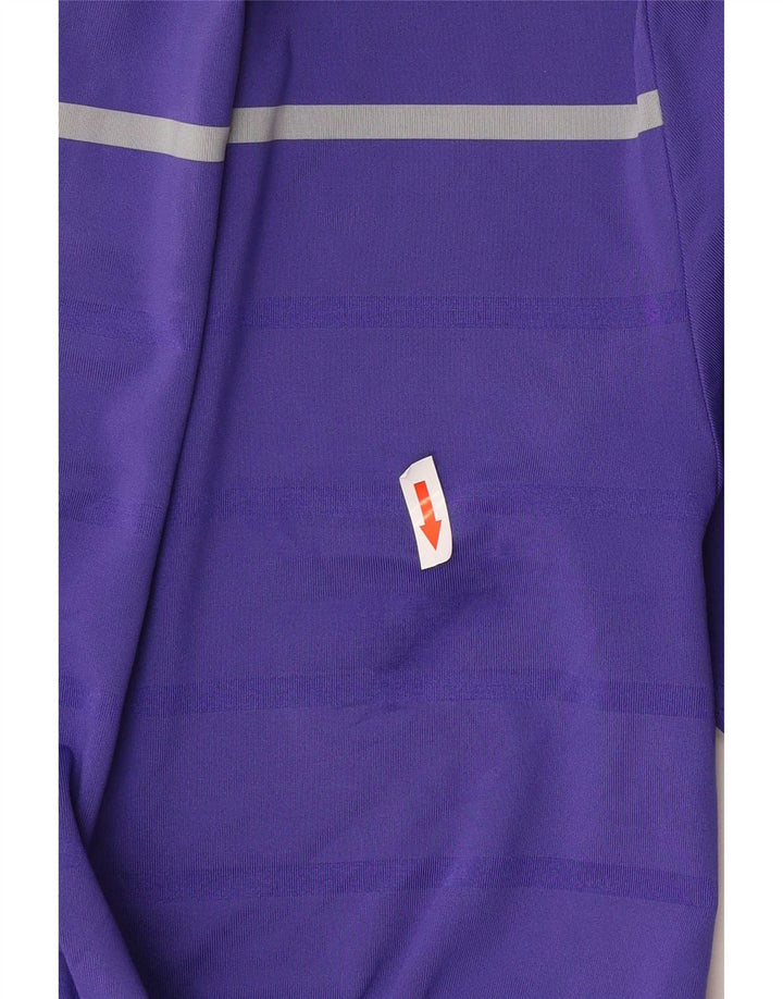 Under Armour Herren-Poloshirt, klein, lila, gestreift, Polyester