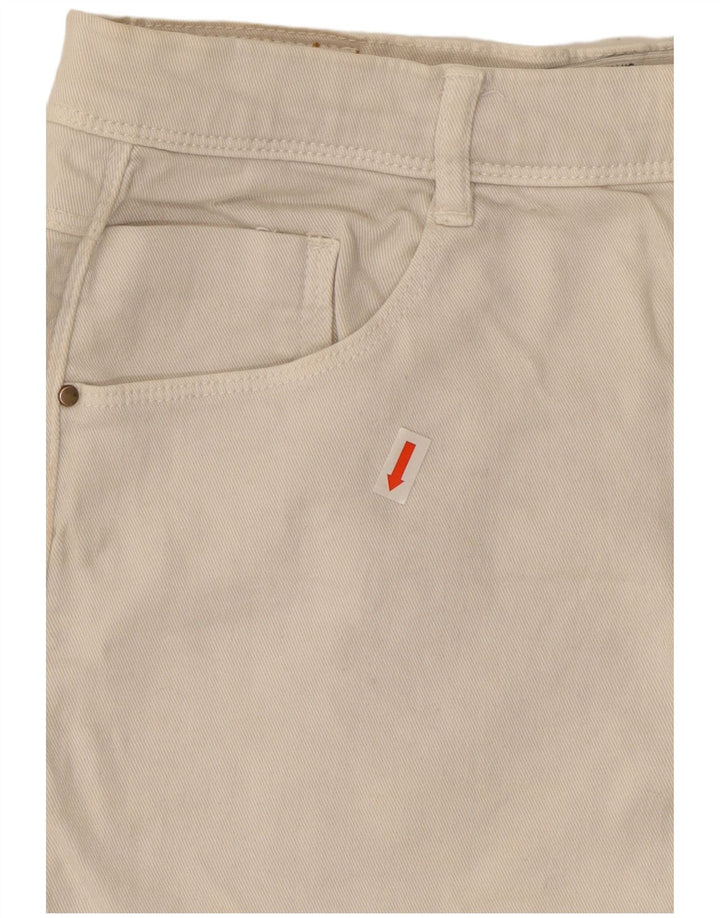Zara Womens Trafaluc Denim Shorts EU 38 Small W28  White