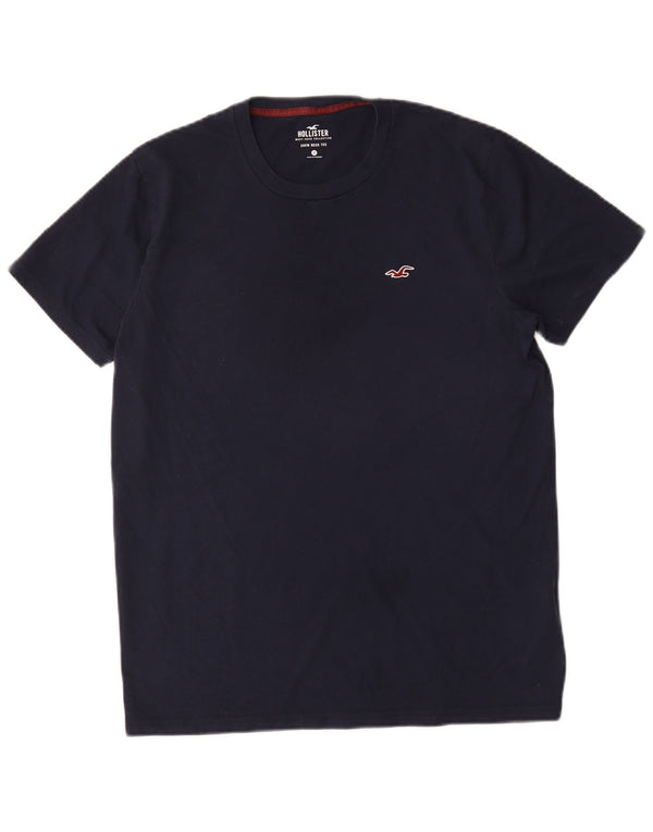 Camiseta Hollister Hombre Top Medium Azul Marino Algodón