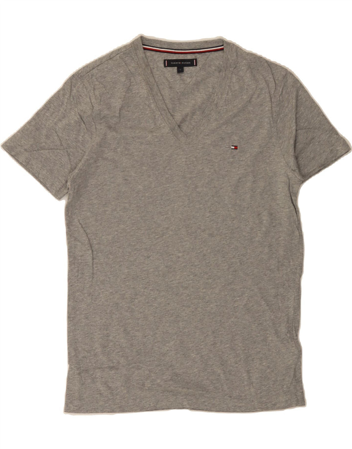 TOMMY HILFIGER Mens T-Shirt Top Small Grey Cotton Vintage Tommy Hilfiger and Second-Hand Tommy Hilfiger from Messina Hembry 