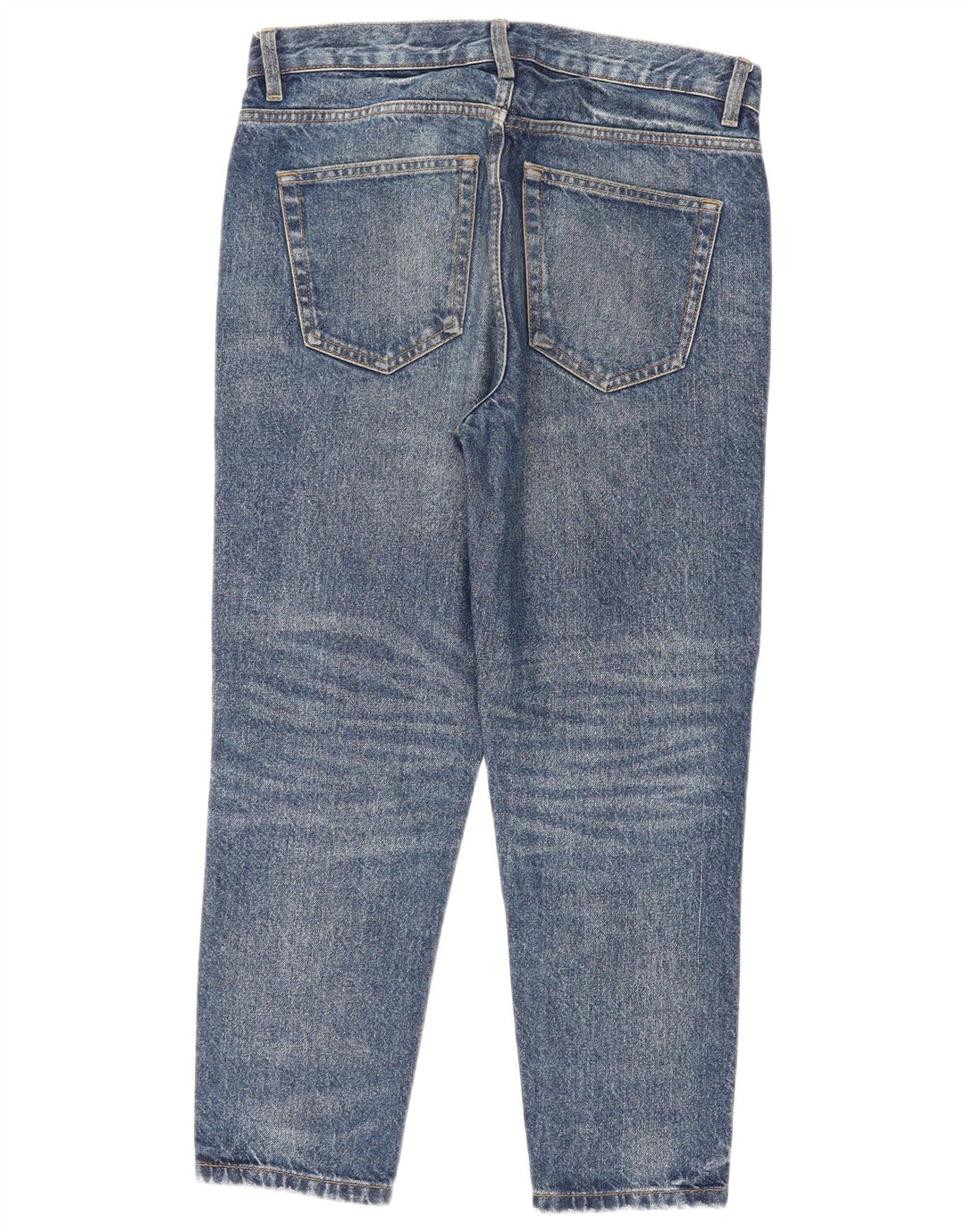 Zara Dame Slim Jeans EU 38 Small W30 L26 Blå Bomuld