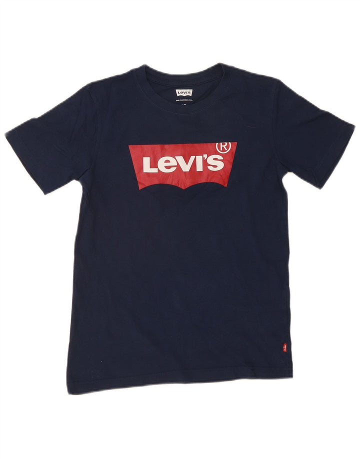 LEVI'S Boys Graphic T-Shirt Top 13-14 Years Navy Blue