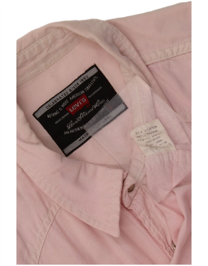 Ανδρικό πουκάμισο LEVI'S μεγάλο ροζ βαμβακερό