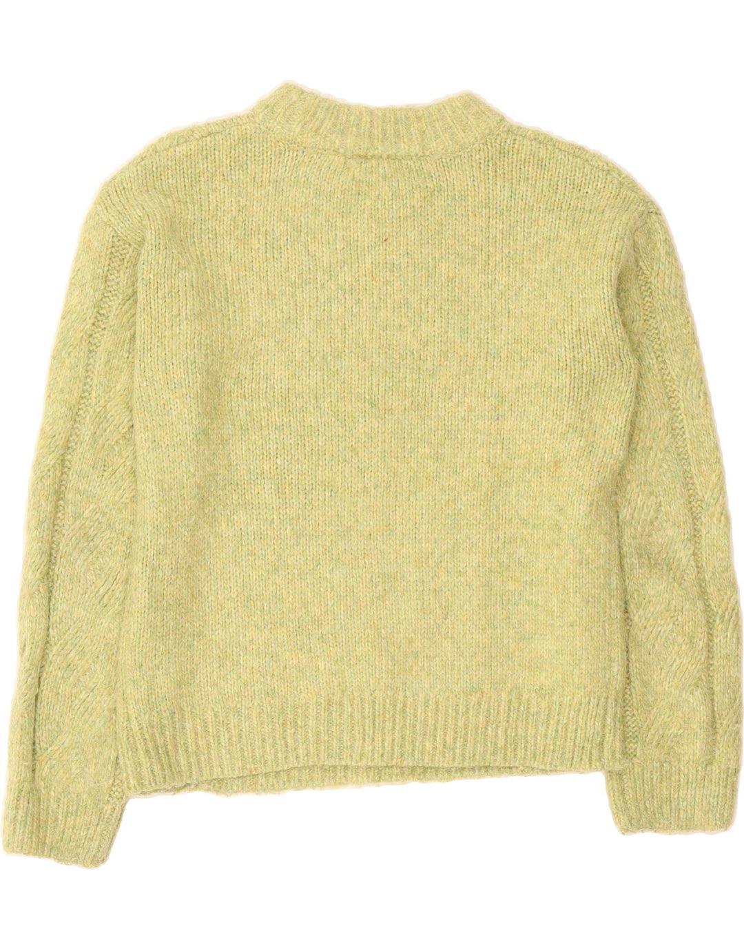 MARKS & SPENCER Womens Crew Neck Jumper Sweater UK 6 XS Green Polyester Vintage Marks & Spencer and Second-Hand Marks & Spencer from Messina Hembry 