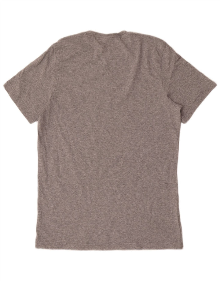 ADIDAS Grafisk T-shirt til mænd, mellemgrå flækket