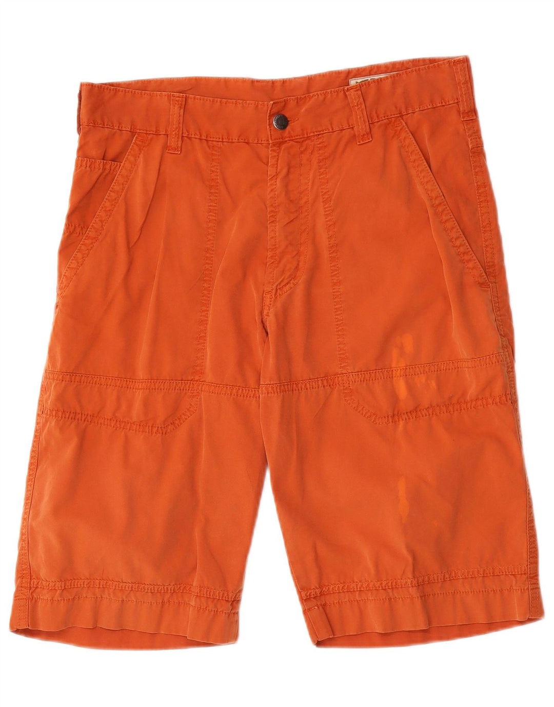 Gas Mens Chino Shorts W31 Medium Orange Cotton