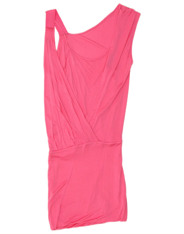 Abito monospalla da donna Pinko UK 10 Small Rosa in viscosa