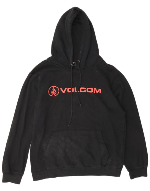 Volcom Mens Graphic Hoodie Jumper Medium Grey Cotton