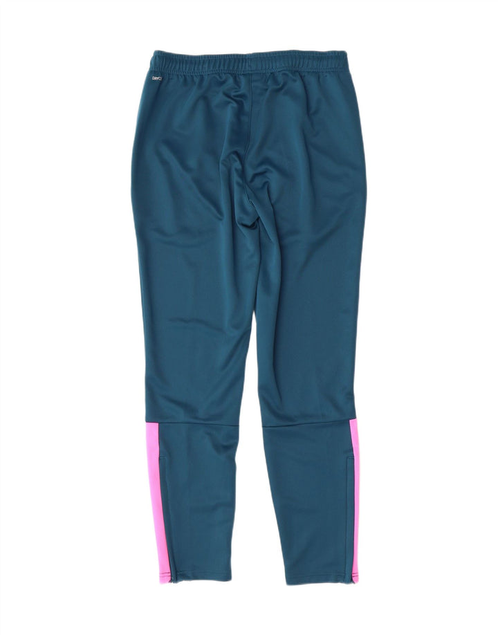 PUMA Womens Tracksuit Trousers UK 12 Medium  Blue Colourblock Polyester