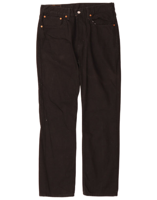 Levi's Mens 516 Slim Straight Jeans W34 L32 Black Cotton