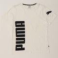 PUMA Mens Graphic T-Shirt Top Medium White Cotton Vintage Puma and Second-Hand Puma from Messina Hembry 